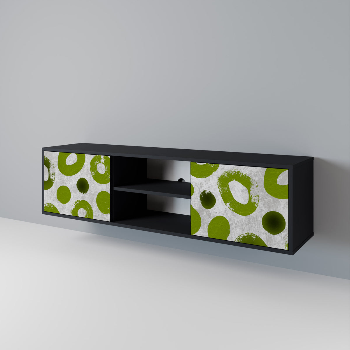 GREEN RHAPSODY Mueble de TV de 2 Puertas