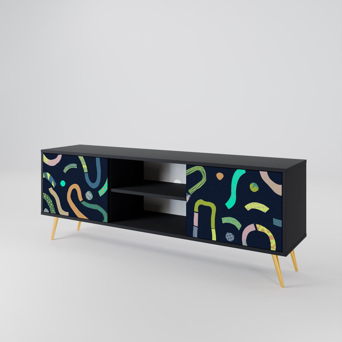 CONTRAST DANCE Mueble de TV de 2 Puertas