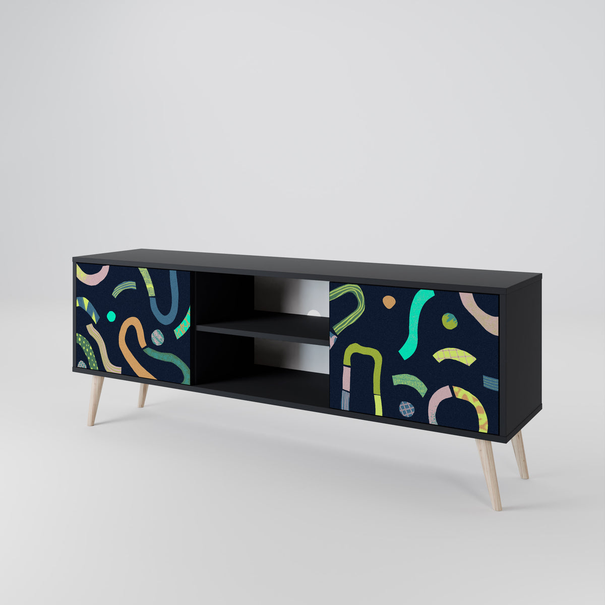 CONTRAST DANCE Mueble de TV de 2 Puertas
