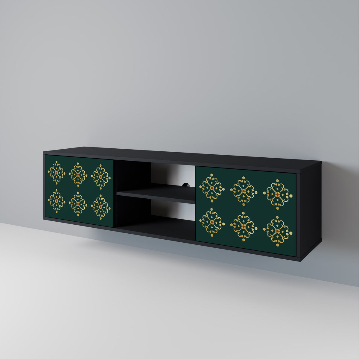 ROYAL MEDALLION Mueble de TV de 2 Puertas