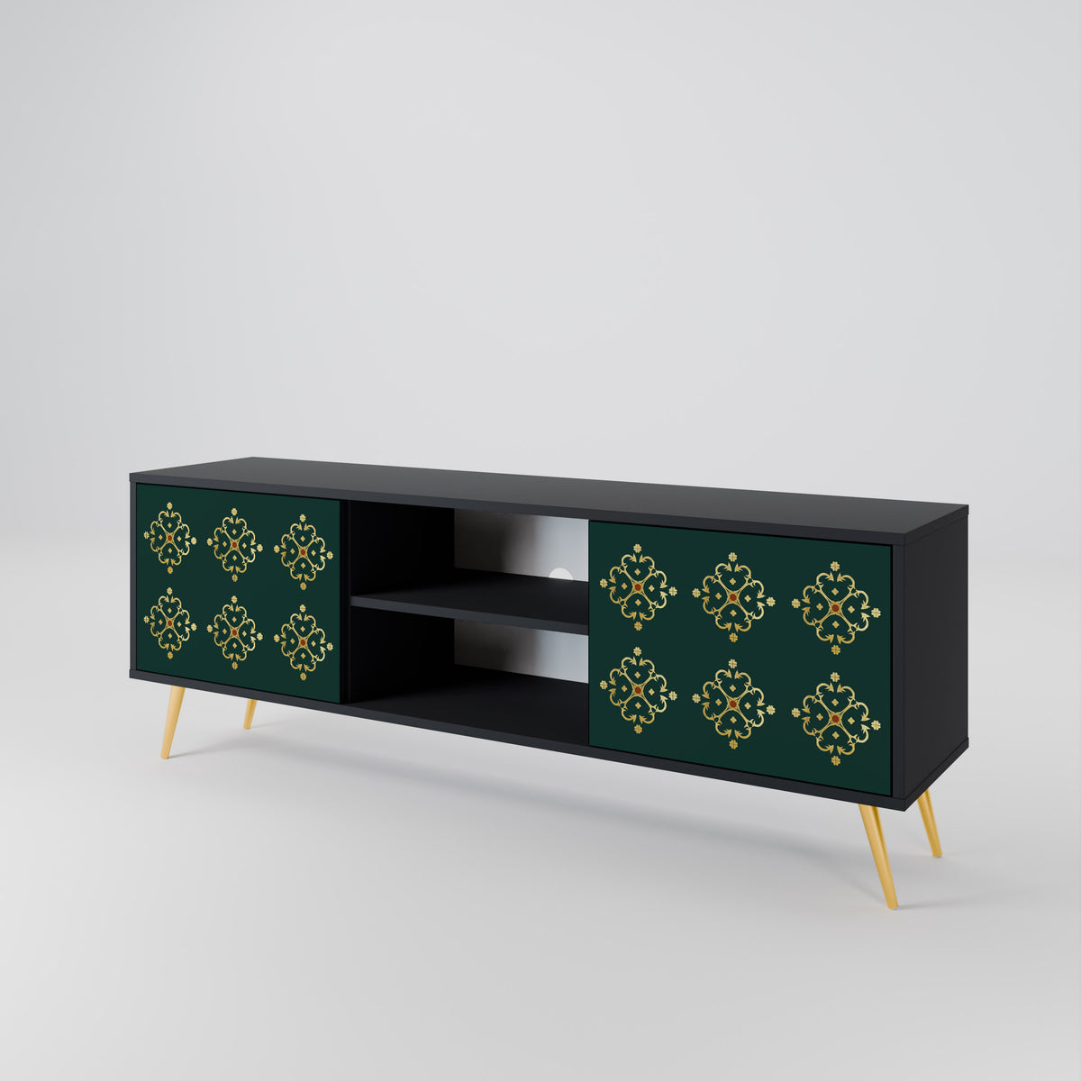 ROYAL MEDALLION Mueble de TV de 2 Puertas