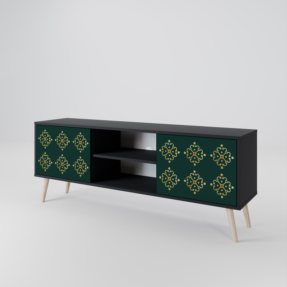 ROYAL MEDALLION Mueble de TV de 2 Puertas