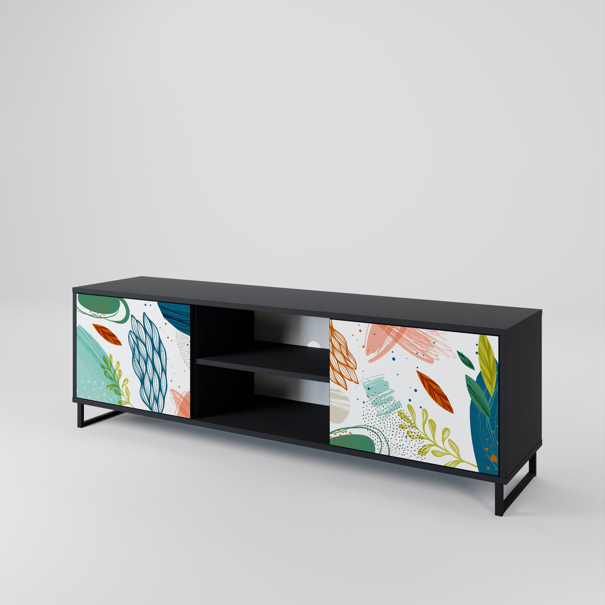 BOTANICAL HURRICANE Mueble de TV de 2 Puertas