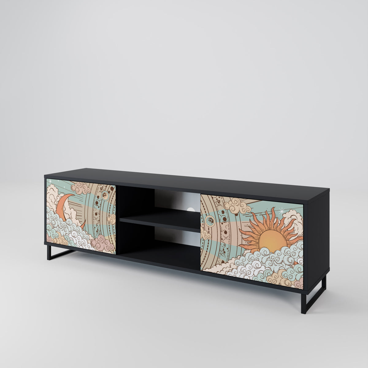 MYSTICAL STRUCTURE Mueble de TV de 2 Puertas