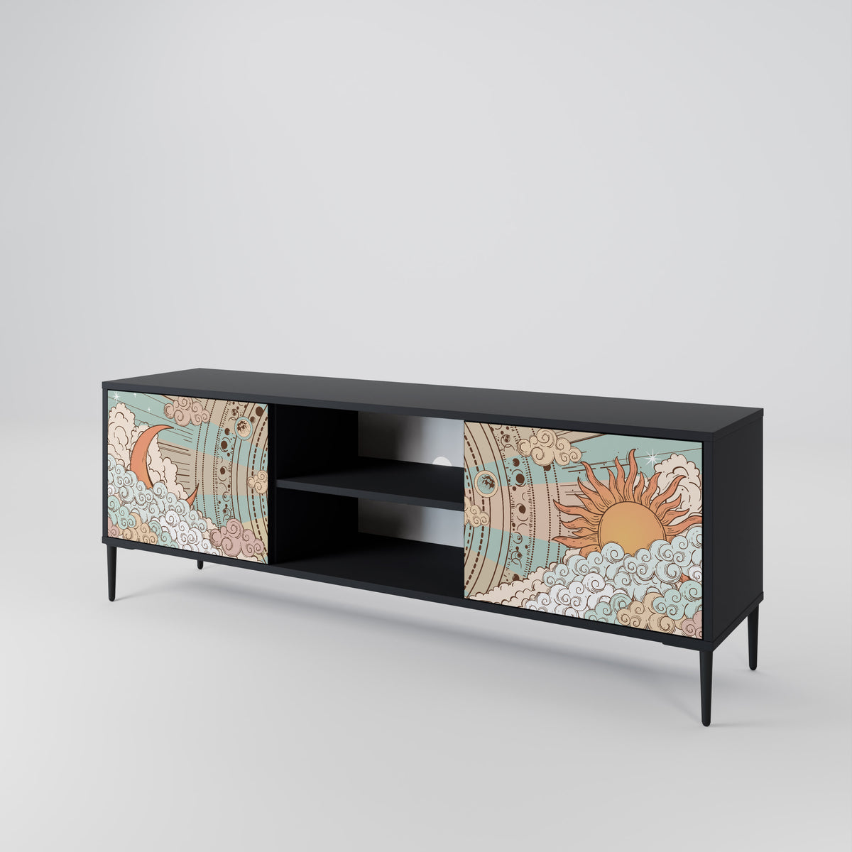 MYSTICAL STRUCTURE Mueble de TV de 2 Puertas