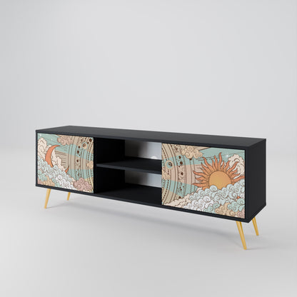 MYSTICAL STRUCTURE Mueble de TV de 2 Puertas