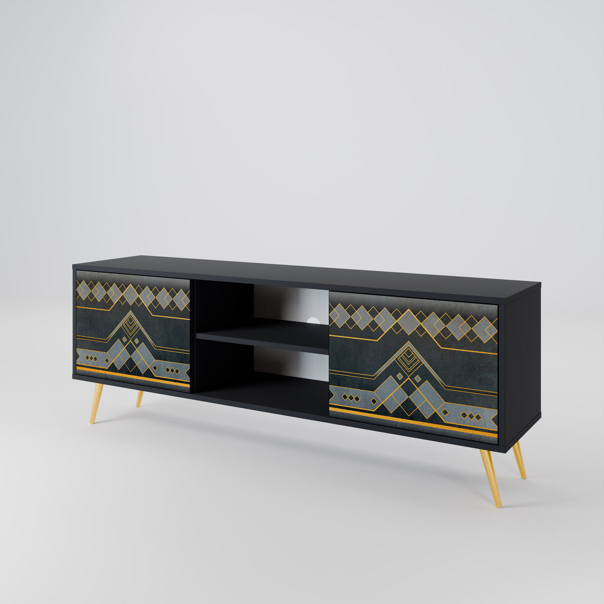 ROYAL ORDINARINESS Mueble de TV de 2 Puertas