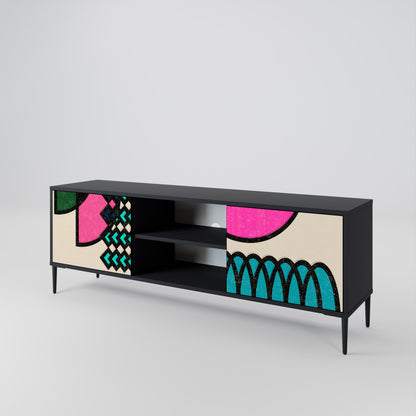 GEOMETRIC RHAPSODY Mueble de TV de 2 Puertas