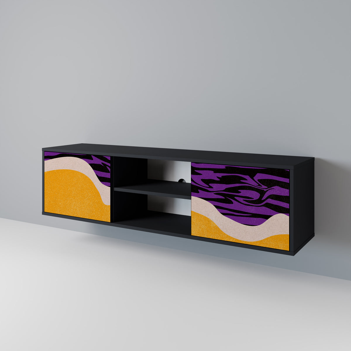 INDEPENDENT BORDER Mueble de TV de 2 Puertas