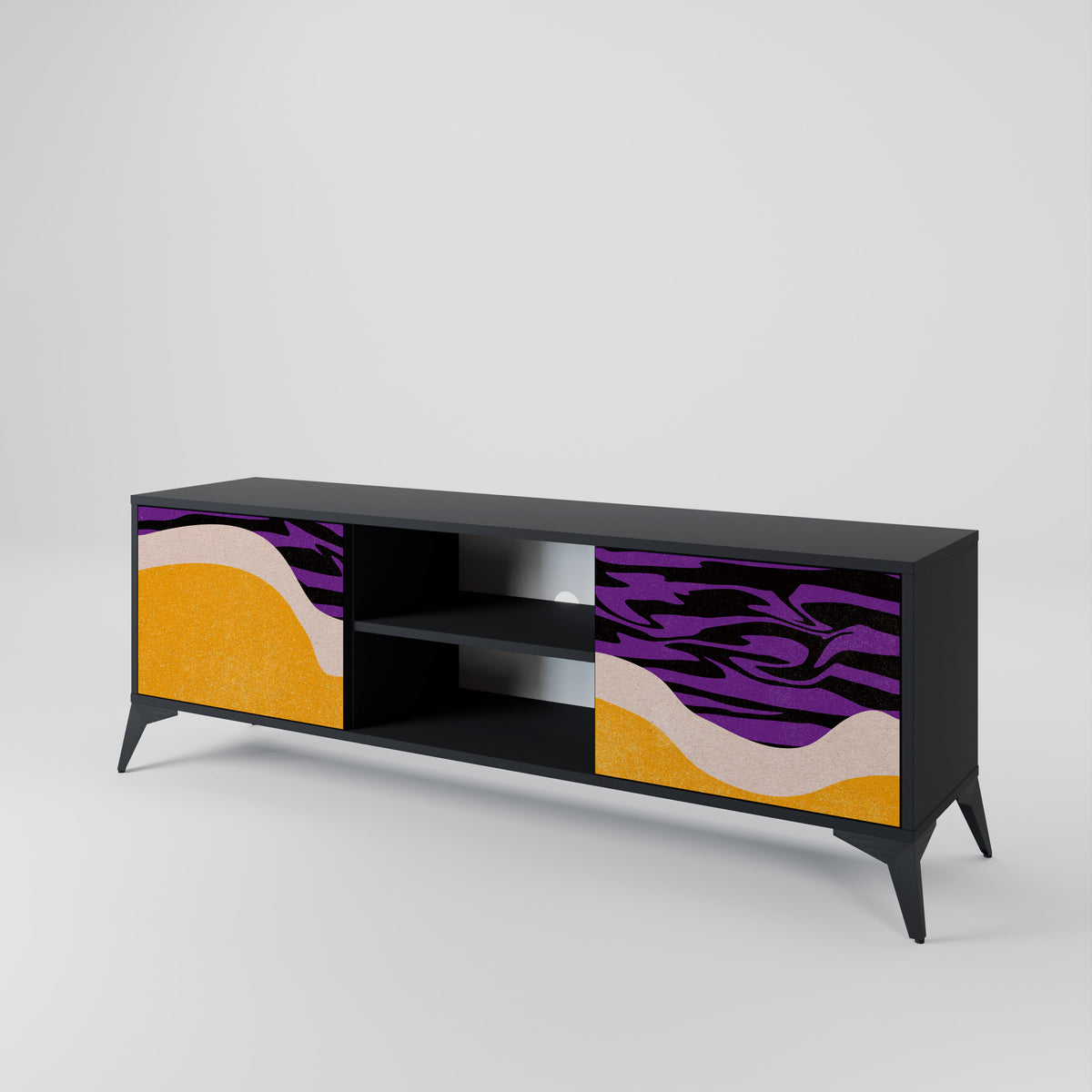 INDEPENDENT BORDER Mueble de TV de 2 Puertas