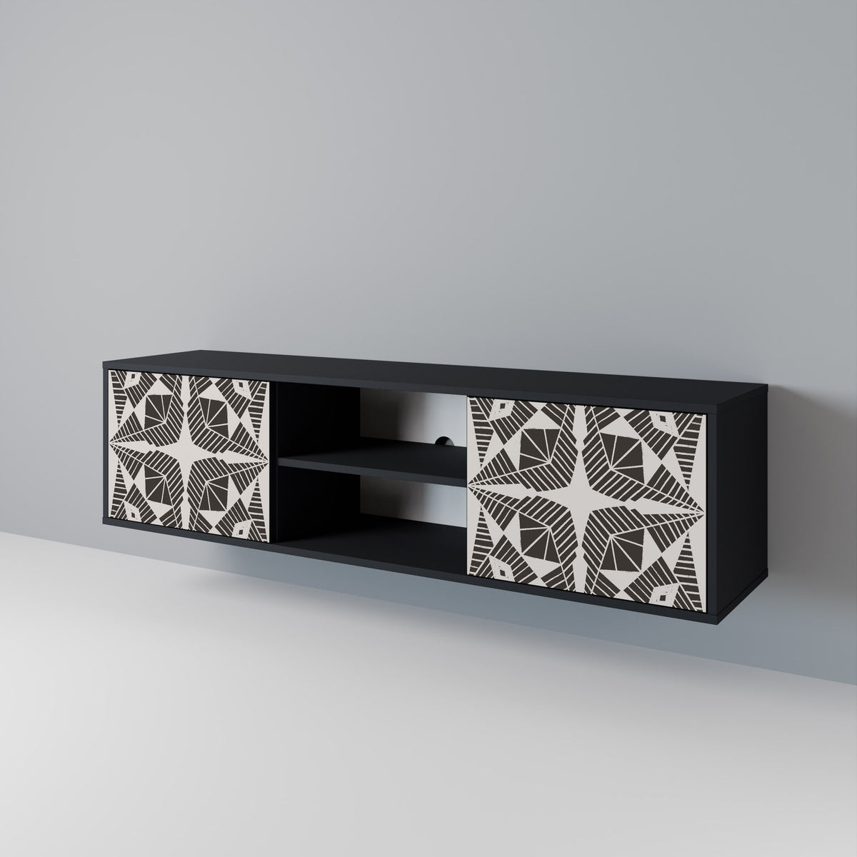 MONOCHROME NEXUS Mueble de TV de 2 Puertas