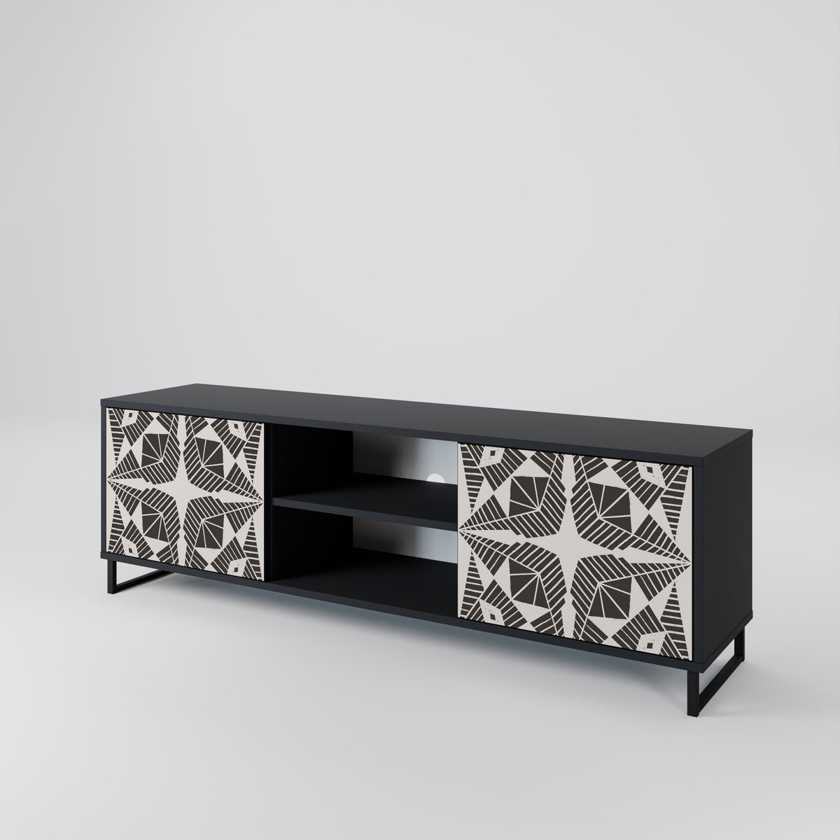 MONOCHROME NEXUS Mueble de TV de 2 Puertas