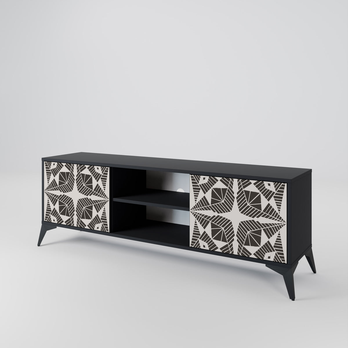 MONOCHROME NEXUS Mueble de TV de 2 Puertas