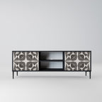 MONOCHROME NEXUS 2-Door TV Stand in Black Finish