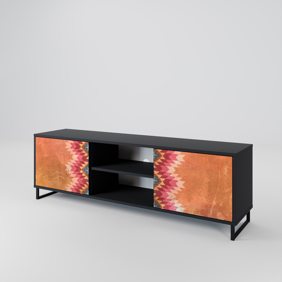 INDIAN FOLK Mueble de TV de 2 Puertas