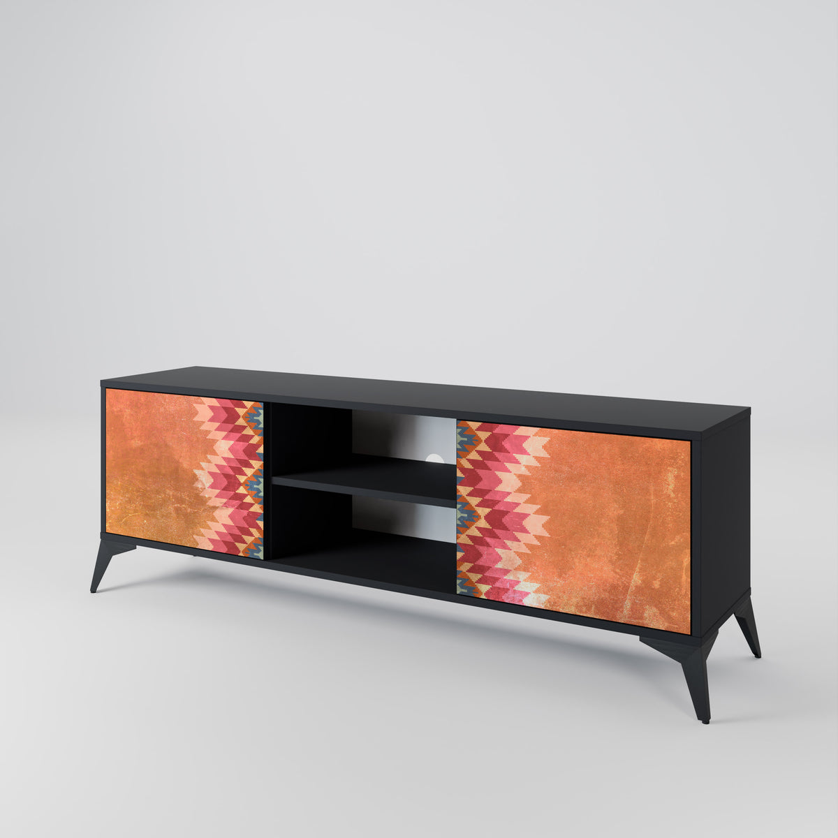 INDIAN FOLK Mueble de TV de 2 Puertas