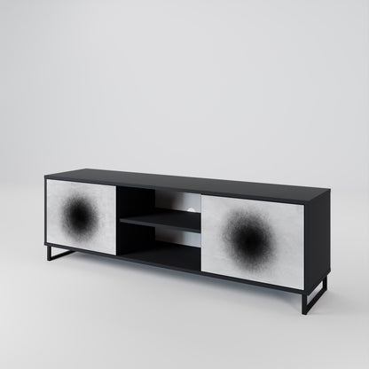 BLACK HOLE Mueble de TV de 2 Puertas