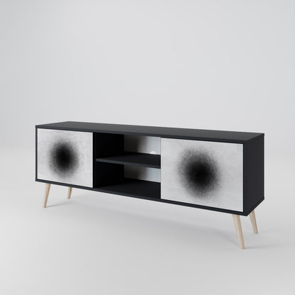 BLACK HOLE Mueble de TV de 2 Puertas
