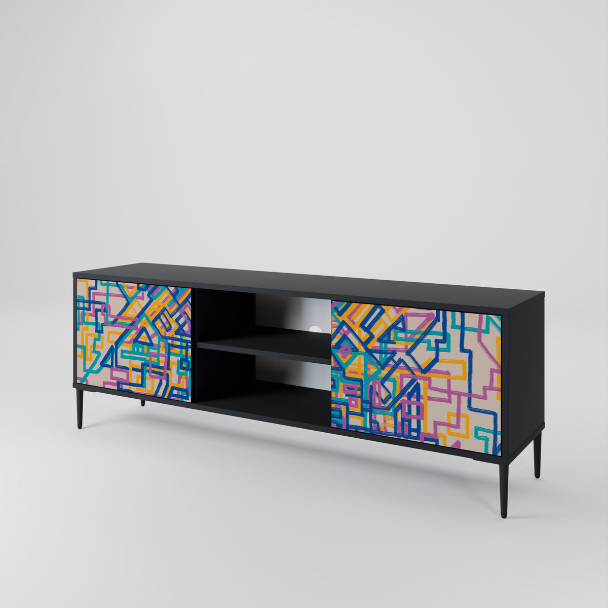 MEMORIES MAP Mueble de TV de 2 Puertas