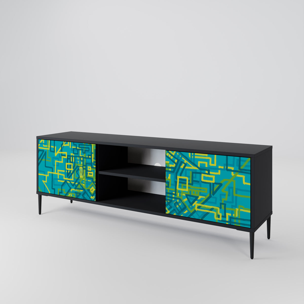 NOSTALGIC MEMORIES Mueble de TV de 2 Puertas