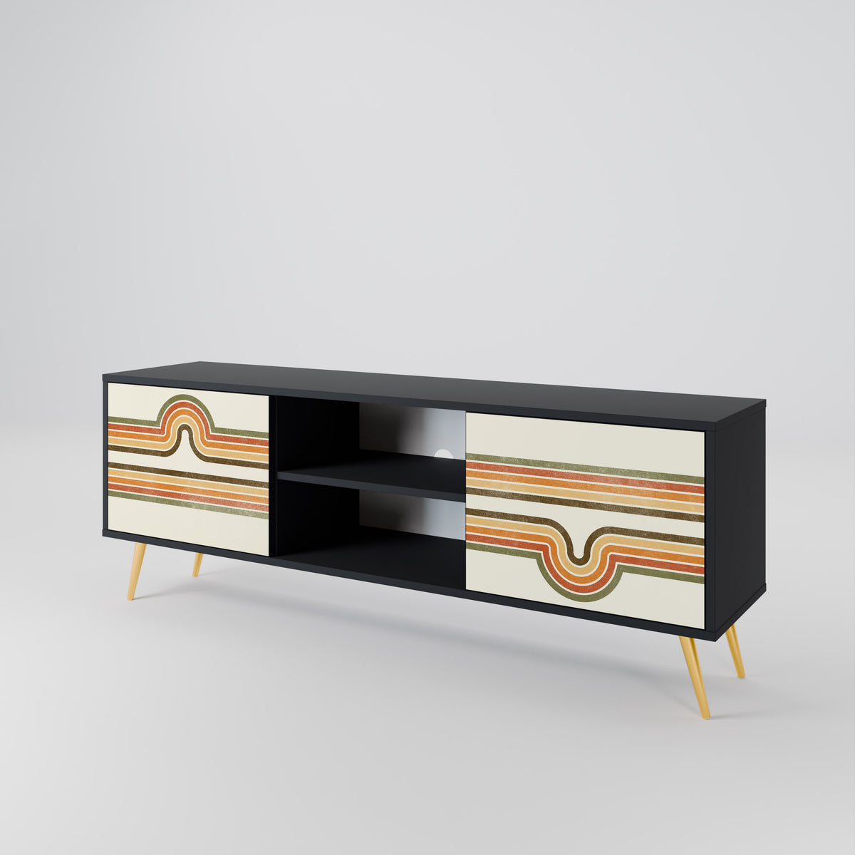 EXCEPTIONAL STREAM 2-Door TV Cabinet