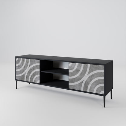 CIRCLE CONCRETE Mueble de TV de 2 Puertas