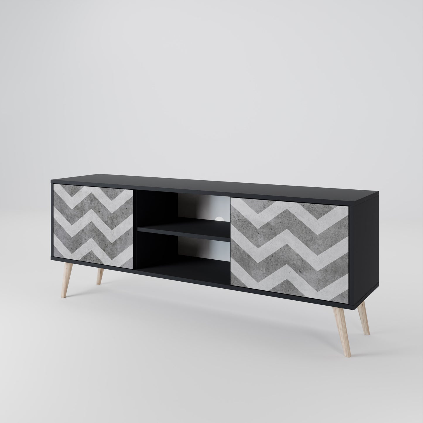 TOUGH ZIG ZAG Mueble de TV de 2 Puertas