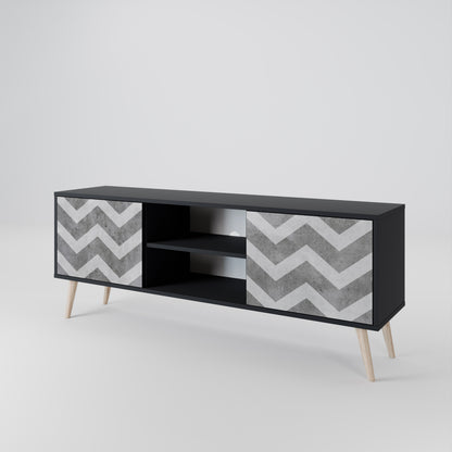 TOUGH ZIG ZAG Mueble de TV de 2 Puertas