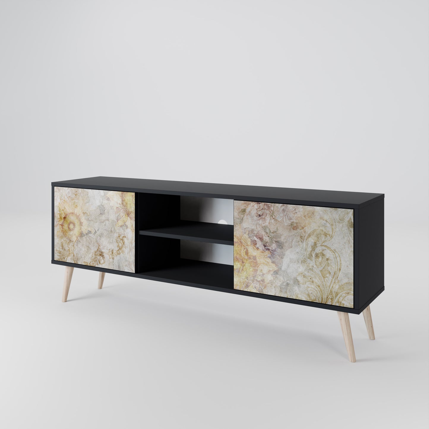 SUNFLOWER BLUR Mueble de TV de 2 Puertas