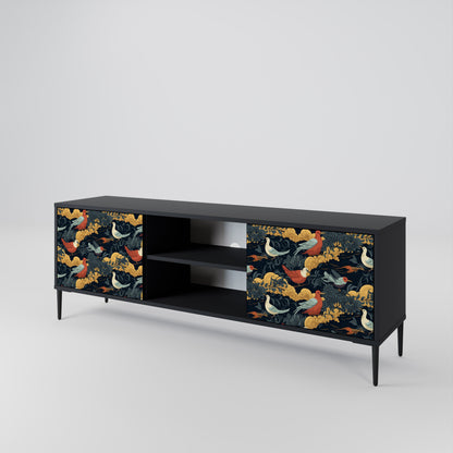 FOWLY DAZE Mueble de TV de 2 Puertas