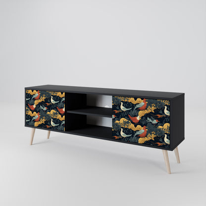 FOWLY DAZE Mueble de TV de 2 Puertas
