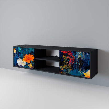 MIDNIGHT BLOSSOM Mueble de TV de 2 Puertas