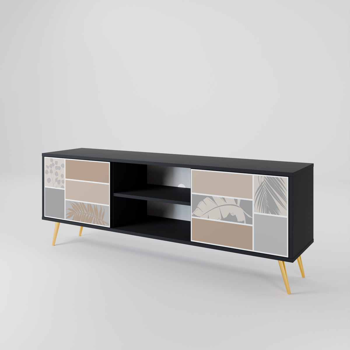TROPICAL SHAPES Mueble de TV de 2 Puertas