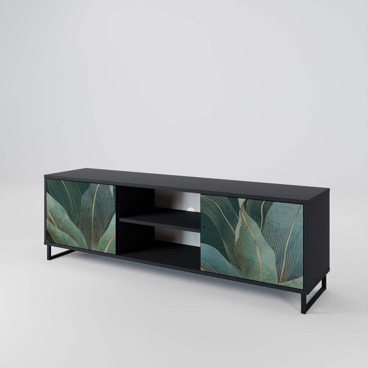 ROYAL GREEN Mueble de TV de 2 Puertas