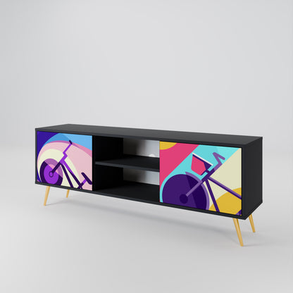 BIKE DREAMS Mueble de TV de 2 Puertas