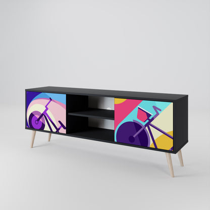 BIKE DREAMS Mueble de TV de 2 Puertas