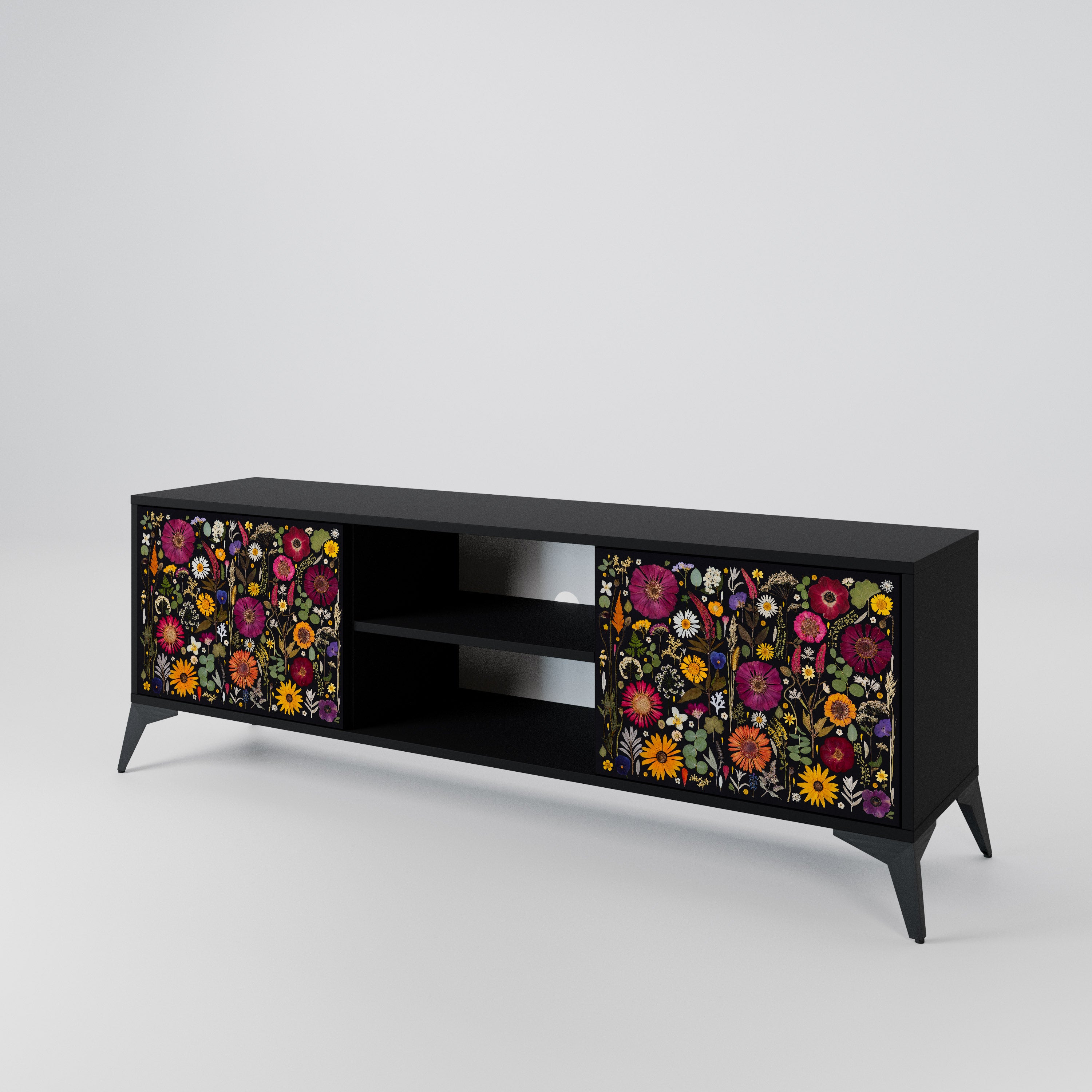 MIDNIGHT GARDEN Mueble de TV de 2 Puertas
