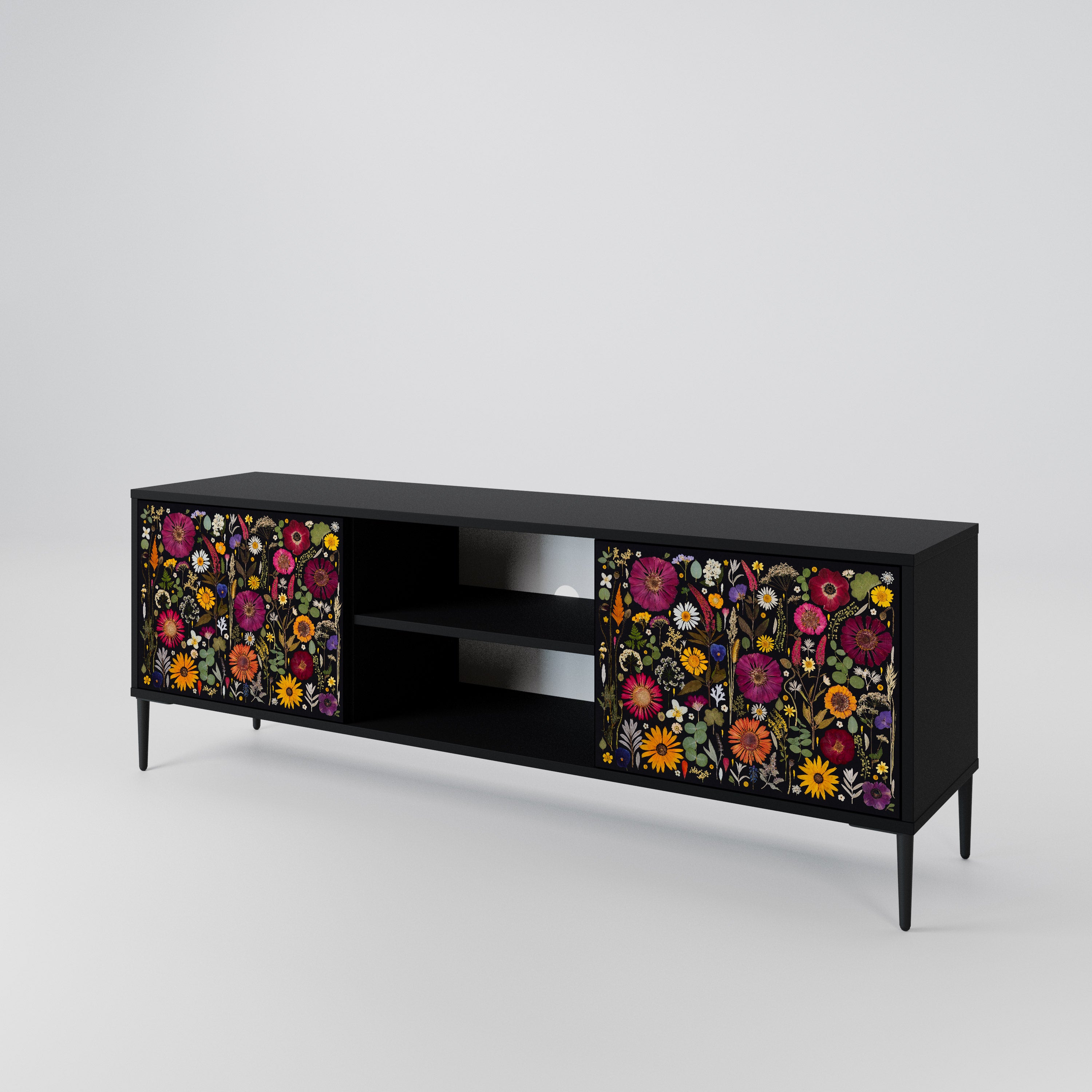 MIDNIGHT GARDEN Mueble de TV de 2 Puertas