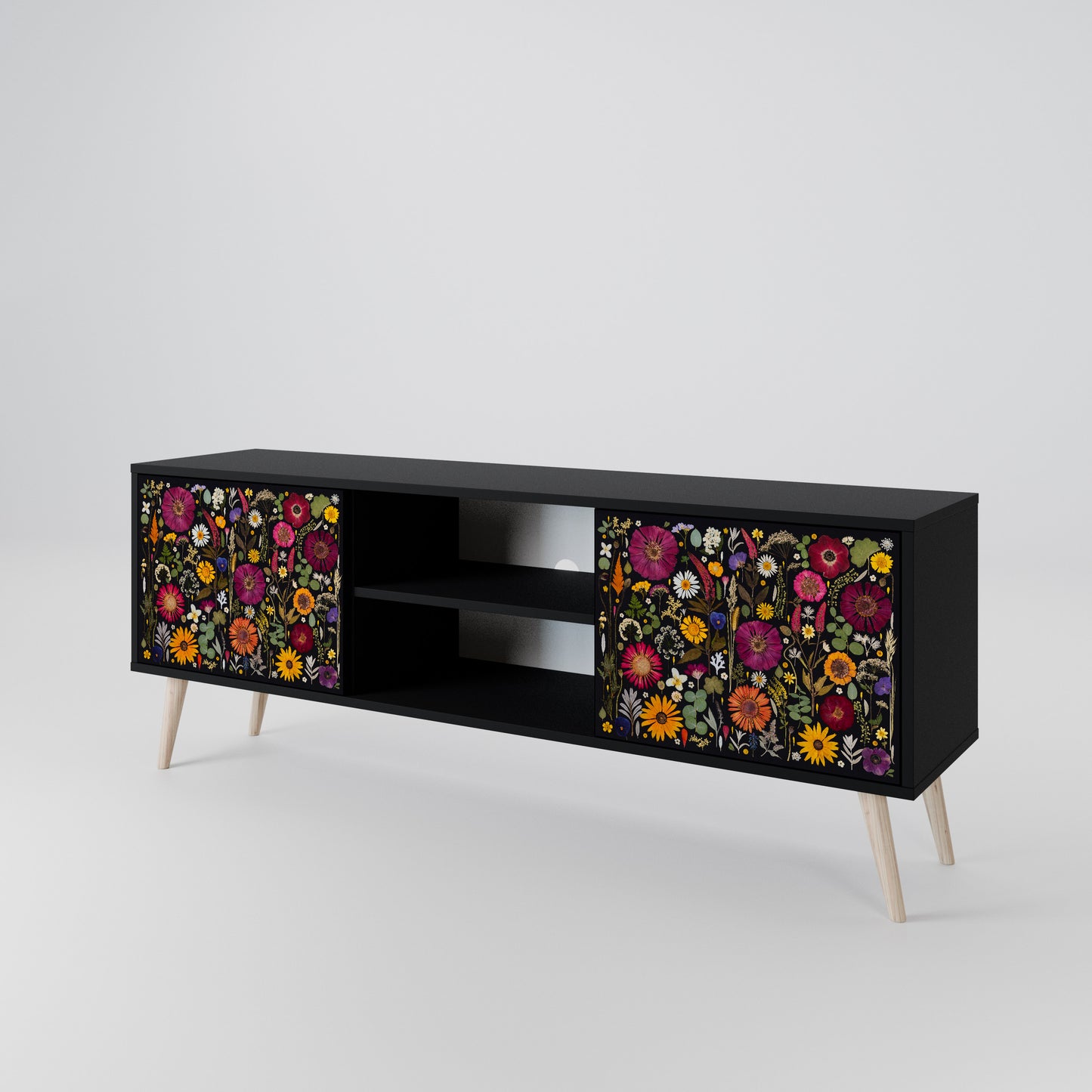 MIDNIGHT GARDEN Mueble de TV de 2 Puertas
