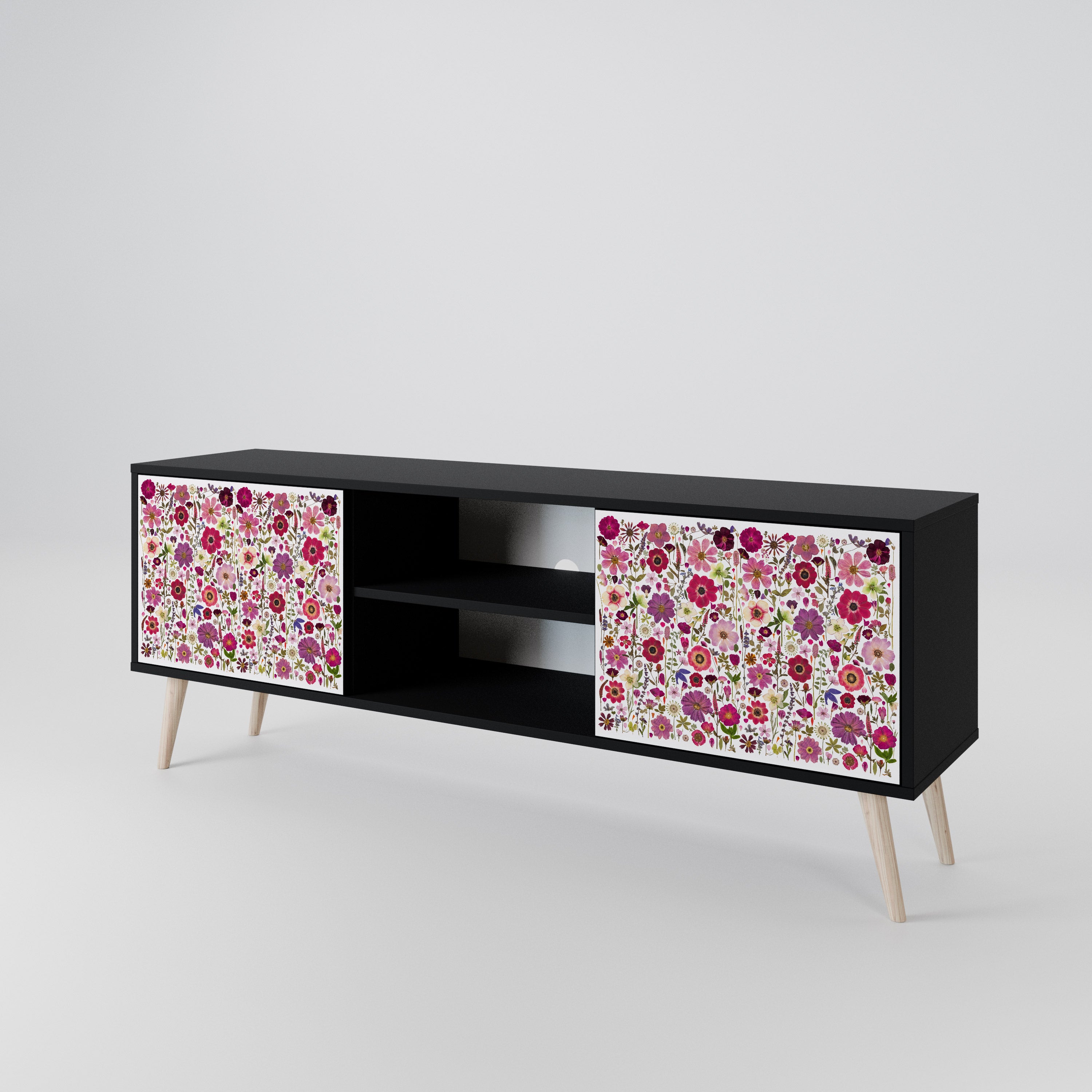 PETAL GARDEN Mueble de TV de 2 Puertas