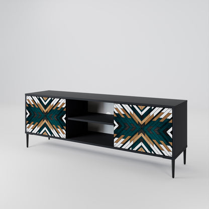 ARTISTIC GEOMETRY Mueble de TV de 2 Puertas