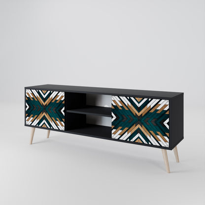 ARTISTIC GEOMETRY Mueble de TV de 2 Puertas