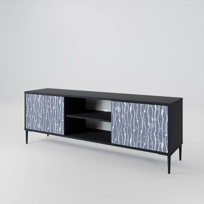 GRAPHITE RAIN Mueble de TV de 2 Puertas
