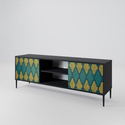 POLYGONS Mueble de TV de 2 Puertas