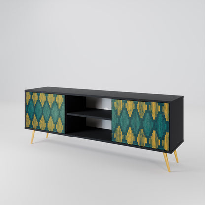 POLYGONS Mueble de TV de 2 Puertas
