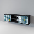 OUT OF CONTEXT 2-Door TV Stand in Black Finish