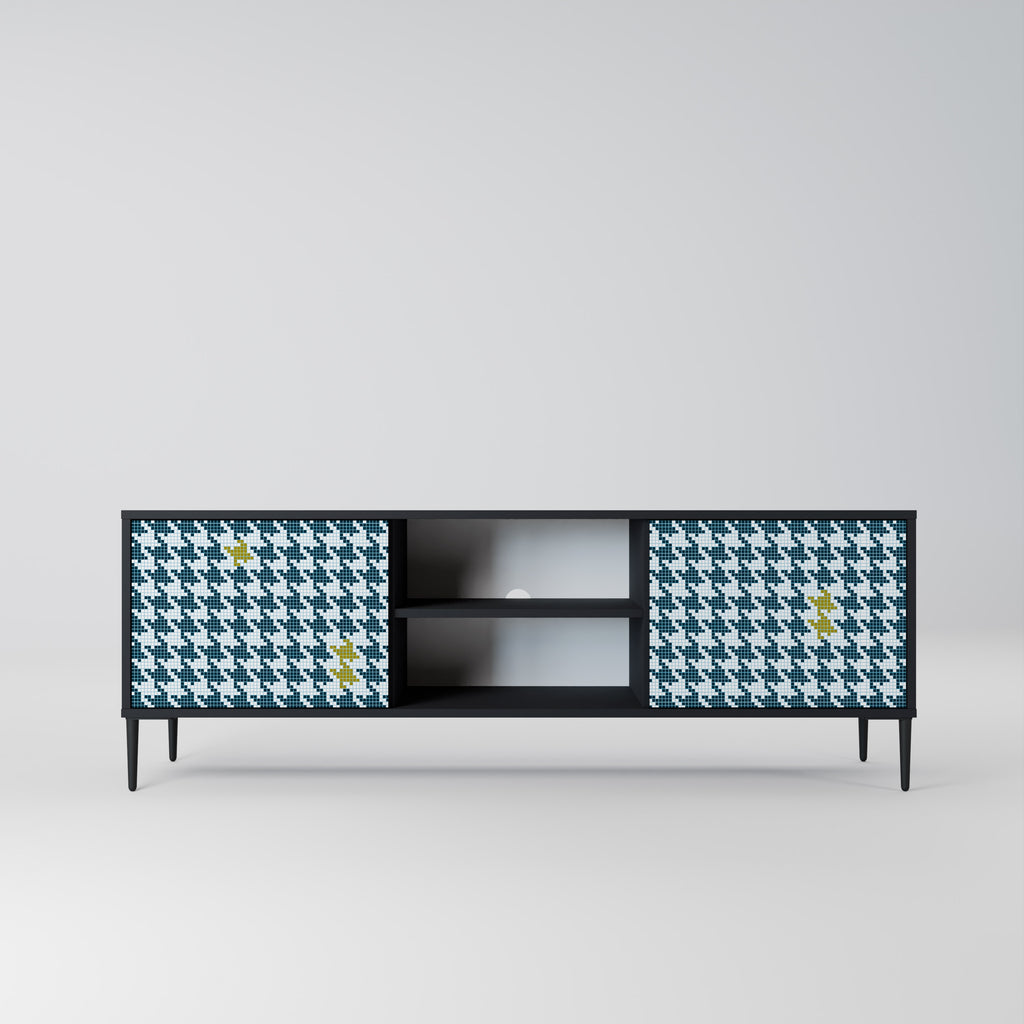 FUERA DE CONTEXTO Mueble de TV de 2 puertas en acabado negro