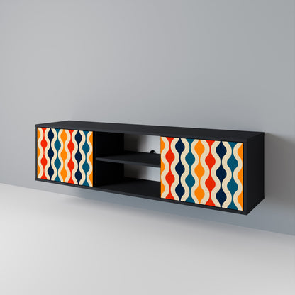 COLORFUL NOSTALGIA Mueble de TV de 2 Puertas