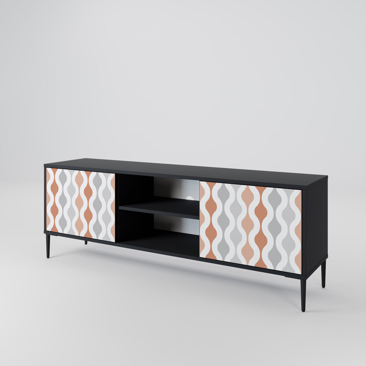 HAZY NOSTALGIA Mueble de TV de 2 Puertas