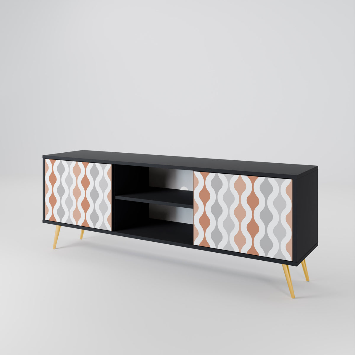HAZY NOSTALGIA Mueble de TV de 2 Puertas